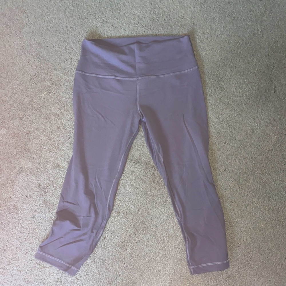 Lululemon Align Crop 21” Cool EUC Size 12